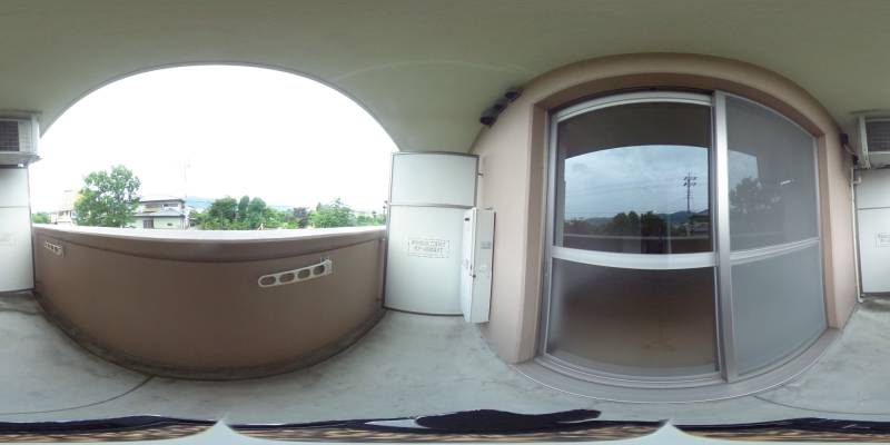 パノラマ画像バルコニー