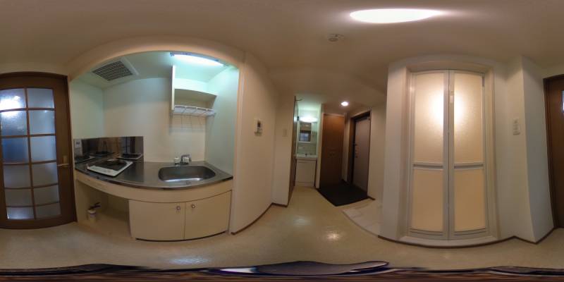 パノラマ画像キッチン