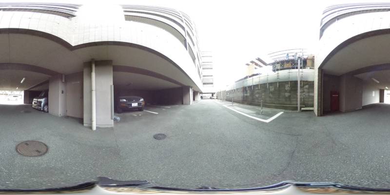 パノラマ画像駐車場