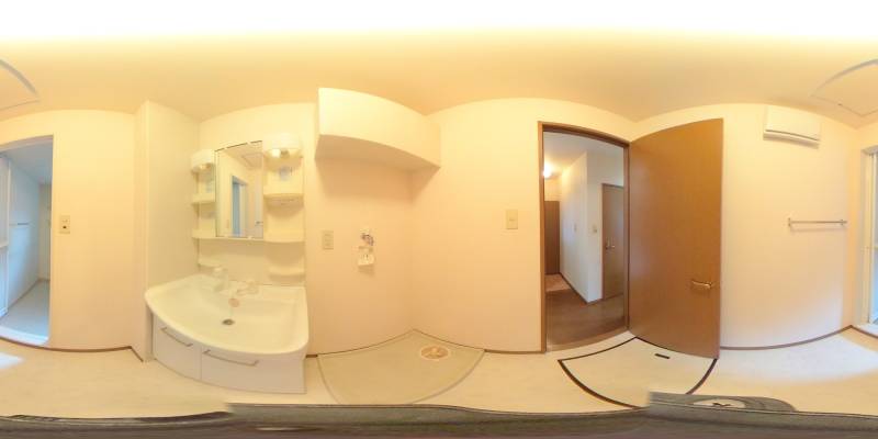 パノラマ画像洗面所