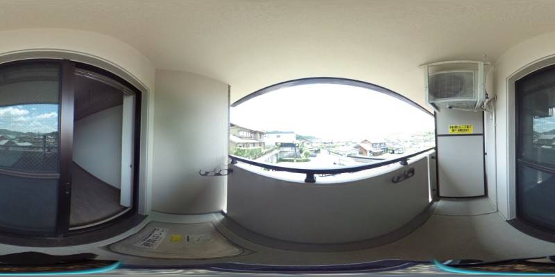 パノラマ画像バルコニー