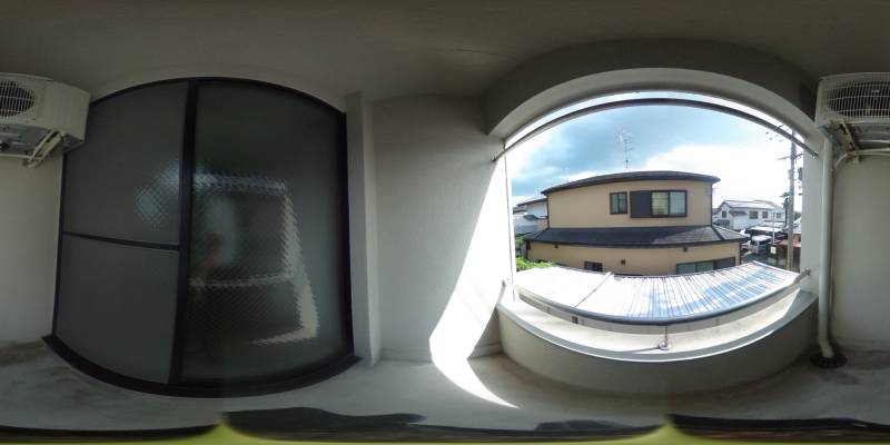 パノラマ画像バルコニー