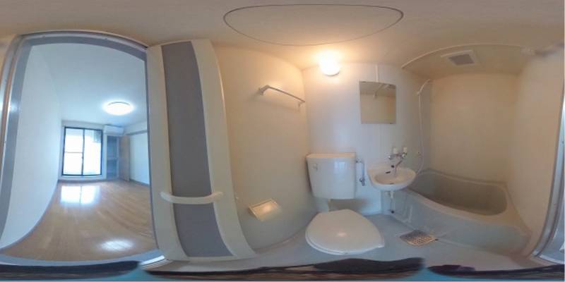 パノラマ画像バスルーム