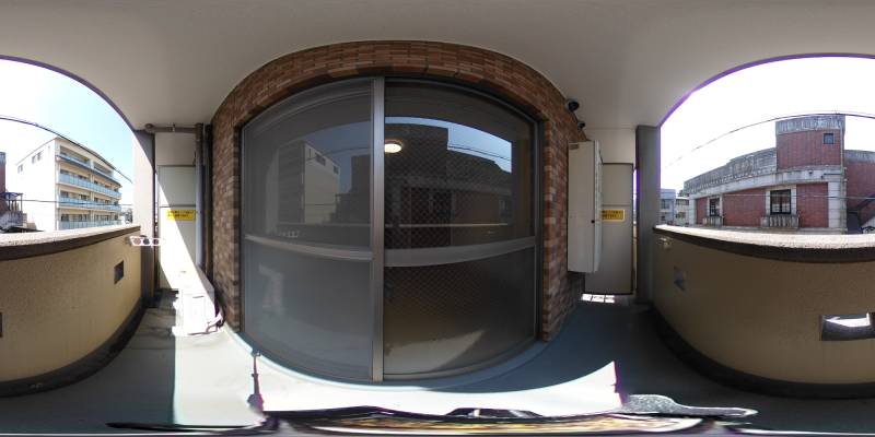 パノラマ画像バルコニー