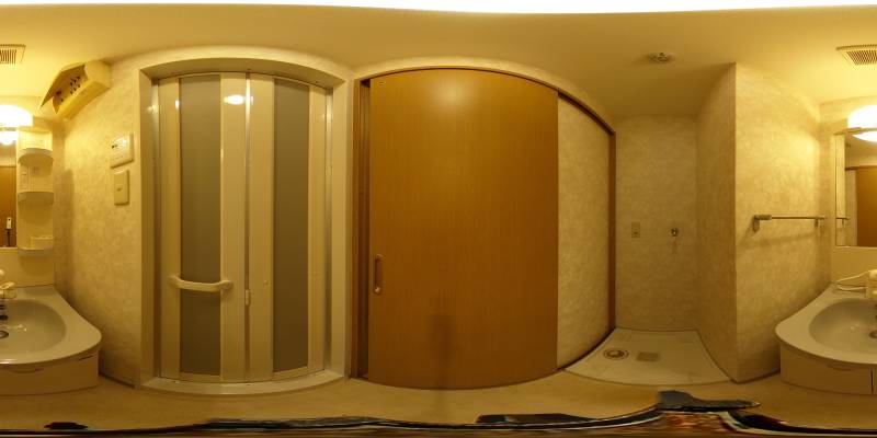 パノラマ画像洗面所