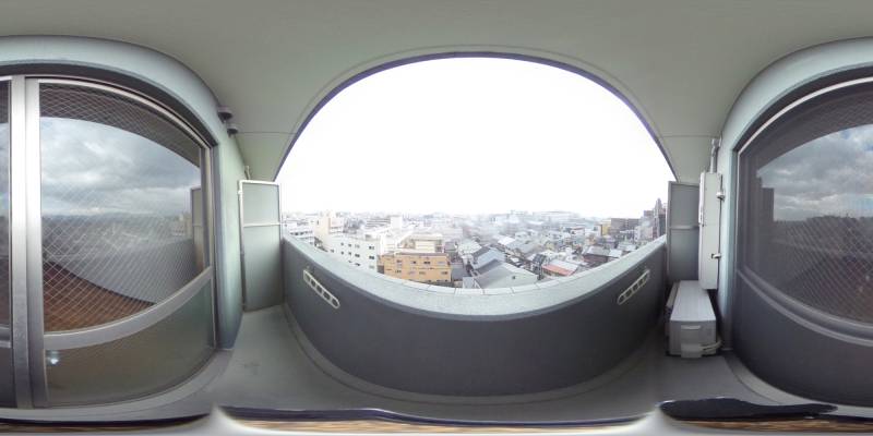 パノラマ画像バルコニー