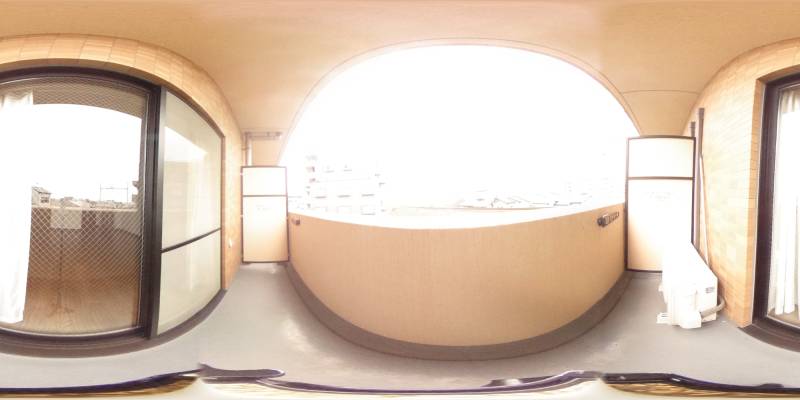 パノラマ画像バルコニー