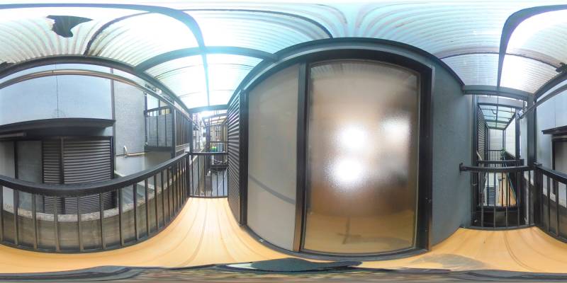 パノラマ画像バルコニー