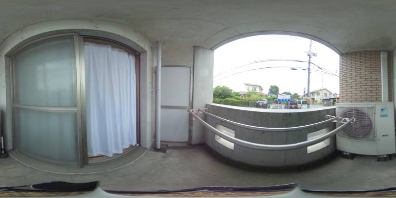 パノラマ画像バルコニー