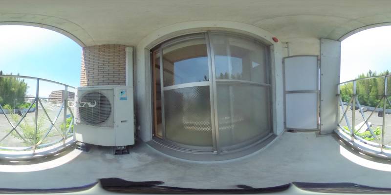 パノラマ画像バルコニー