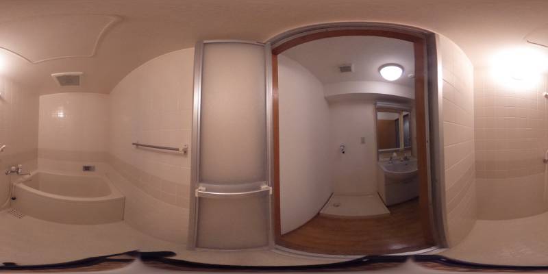 パノラマ画像バスルーム