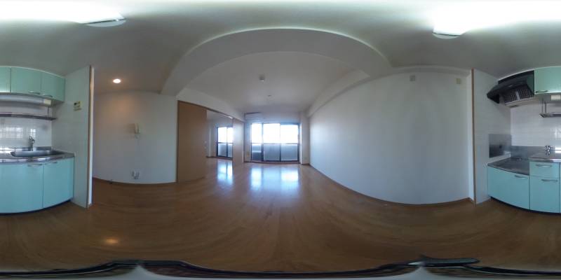 パノラマ画像キッチン