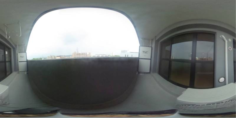 パノラマ画像バルコニー