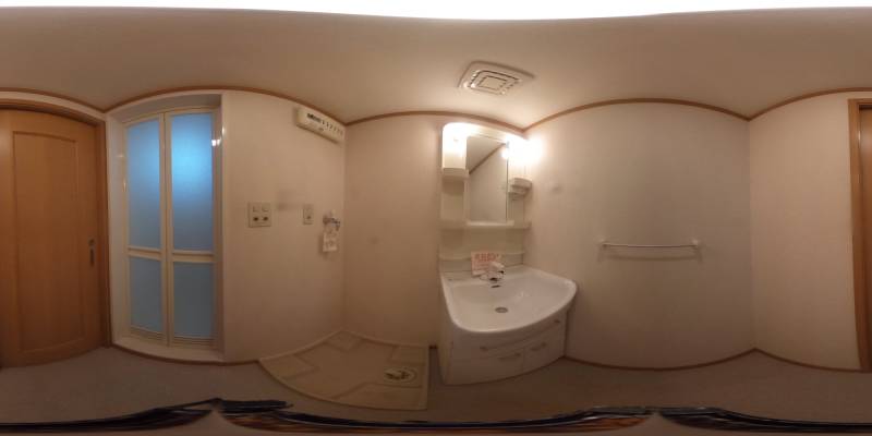 パノラマ画像洗面所