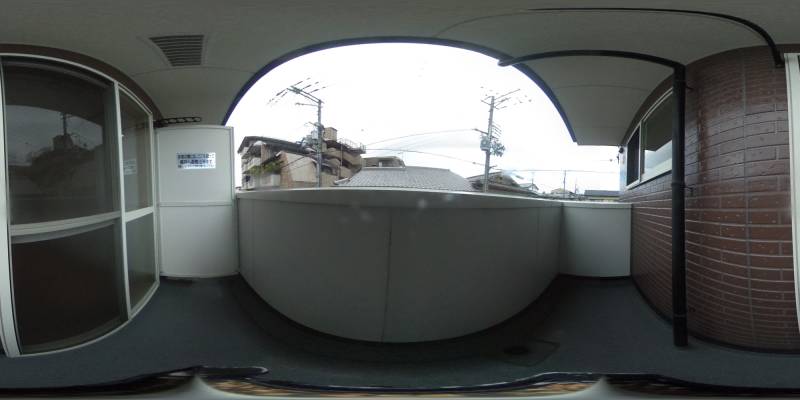 パノラマ画像バルコニー