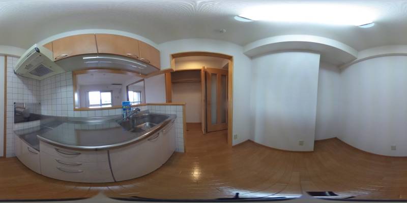 パノラマ画像キッチン