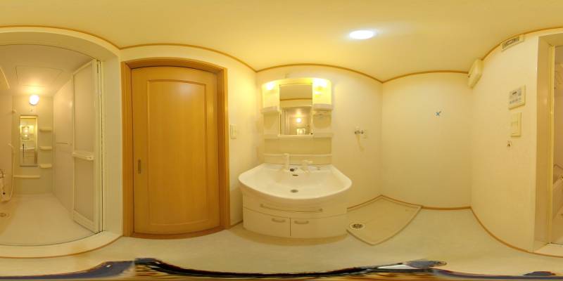 パノラマ画像洗面所