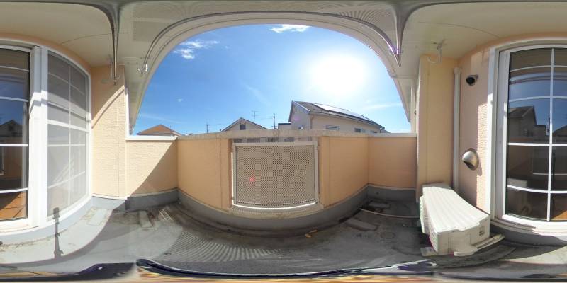 パノラマ画像バルコニー