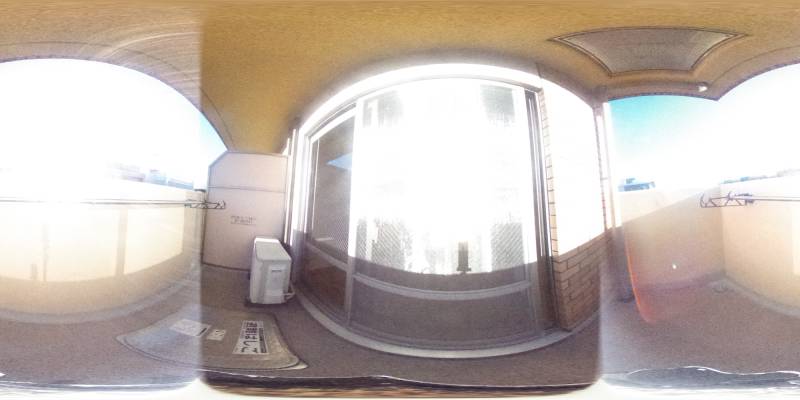 パノラマ画像バルコニー