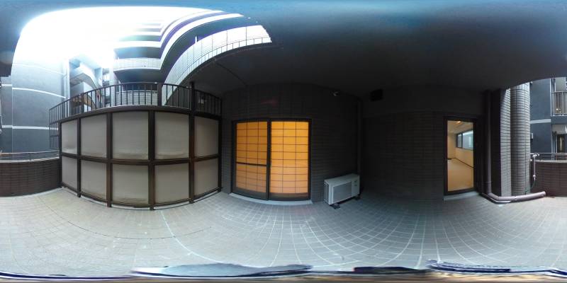 パノラマ画像バルコニー