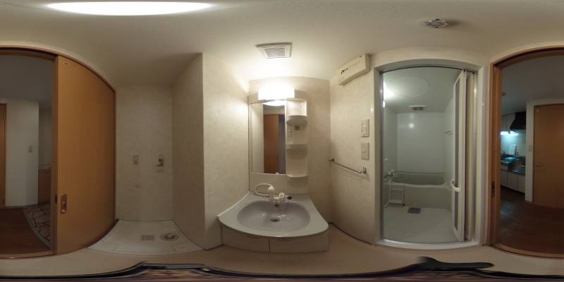 パノラマ画像洗面所