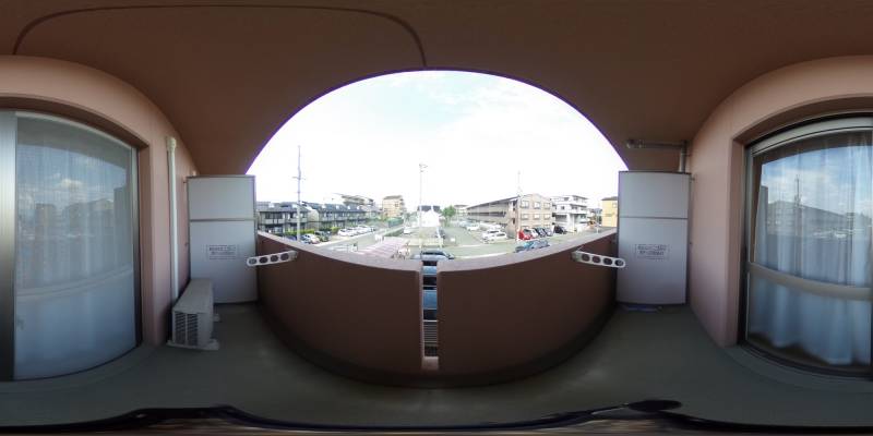 パノラマ画像バルコニー