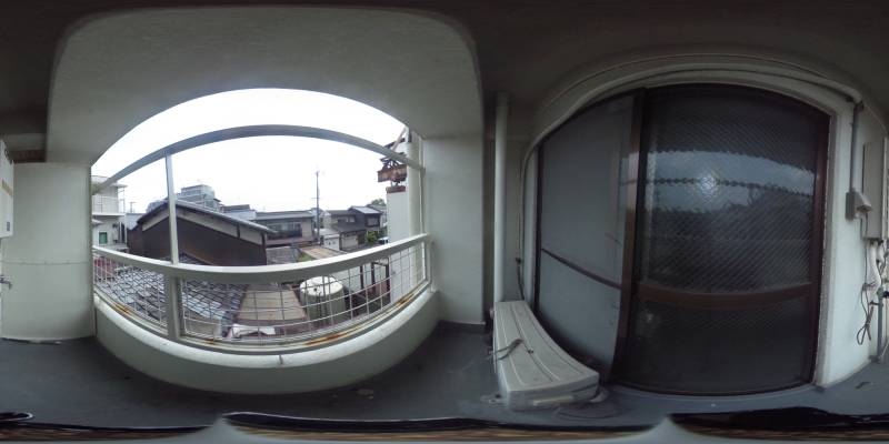 パノラマ画像バルコニー