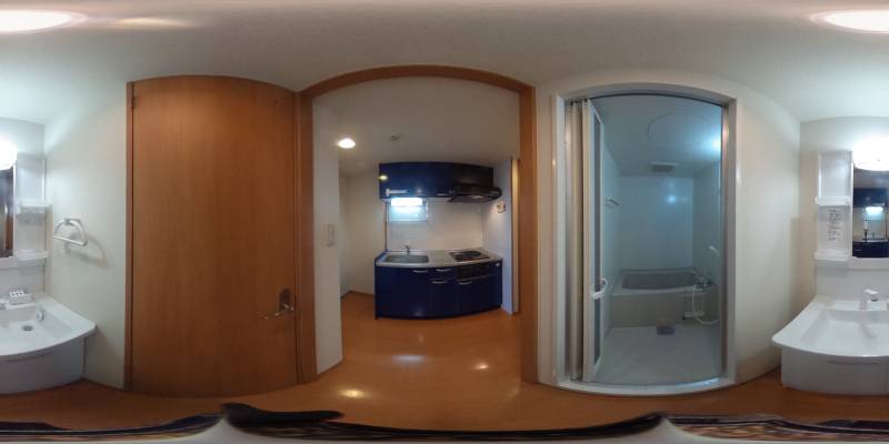 パノラマ画像洗面所