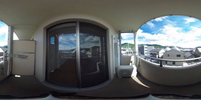 パノラマ画像バルコニー