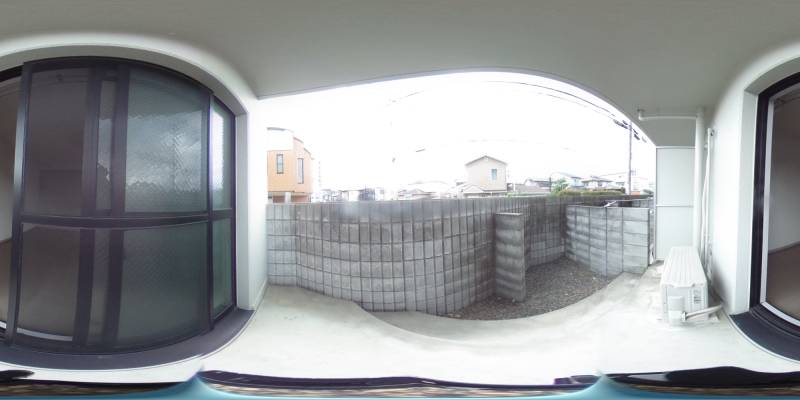 パノラマ画像庭