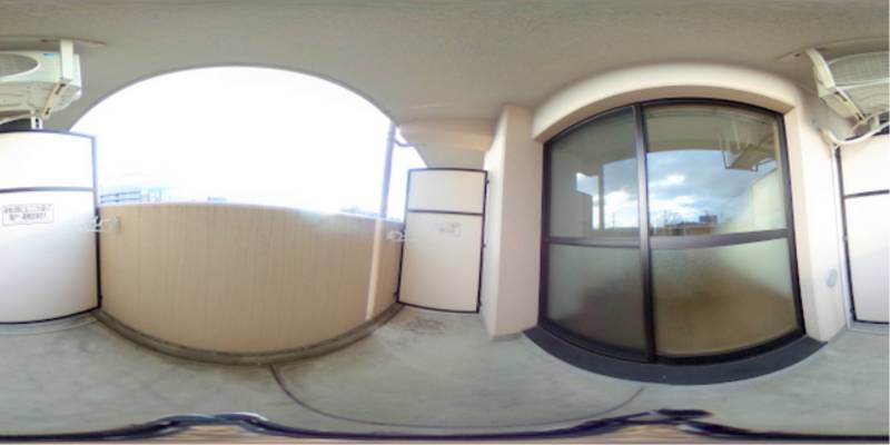 パノラマ画像バルコニー