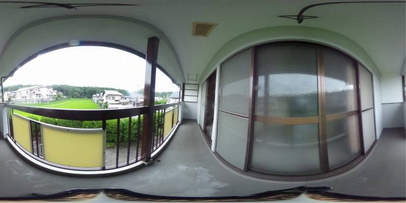 パノラマ画像バルコニー