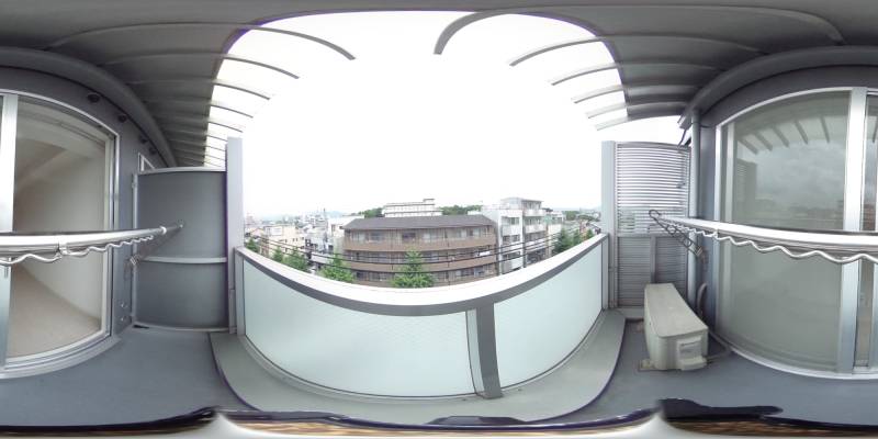 パノラマ画像バルコニー