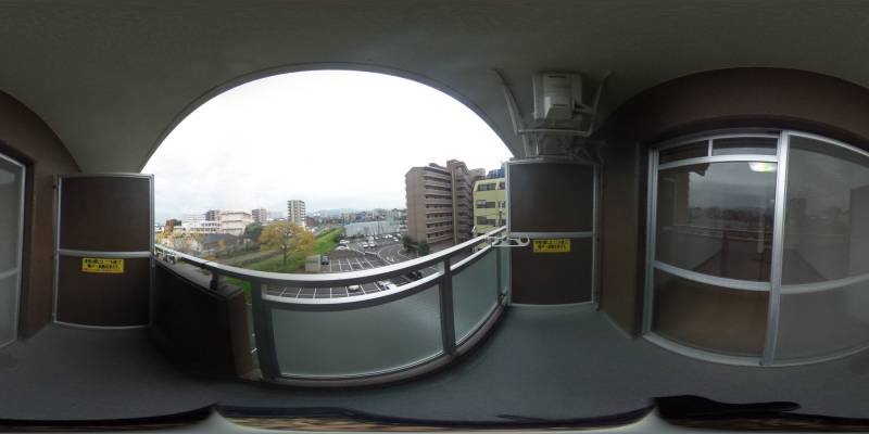 パノラマ画像バルコニー