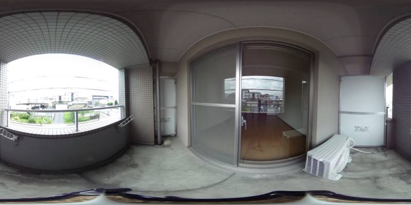 パノラマ画像バルコニー