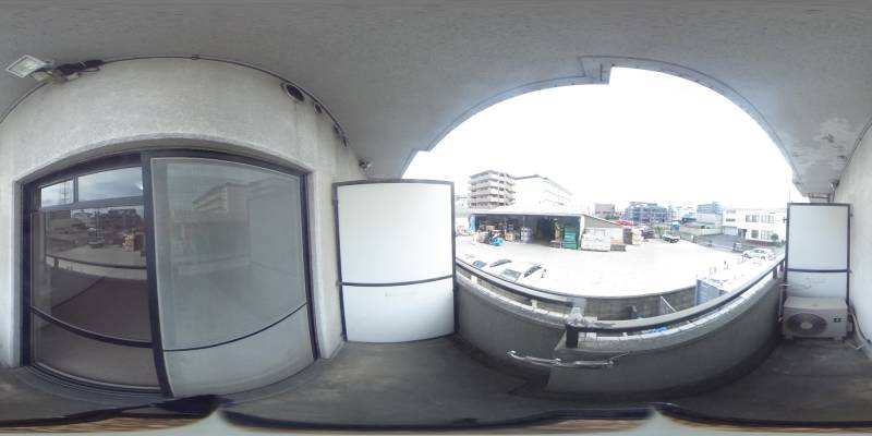 パノラマ画像バルコニー