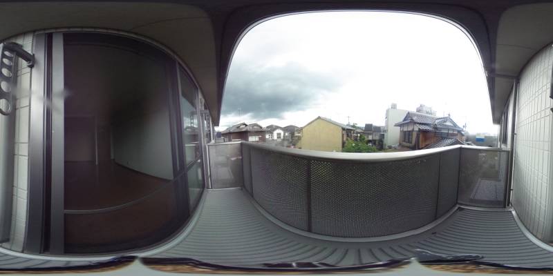 パノラマ画像バルコニー