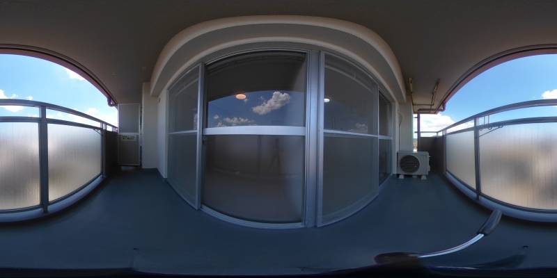 パノラマ画像バルコニー