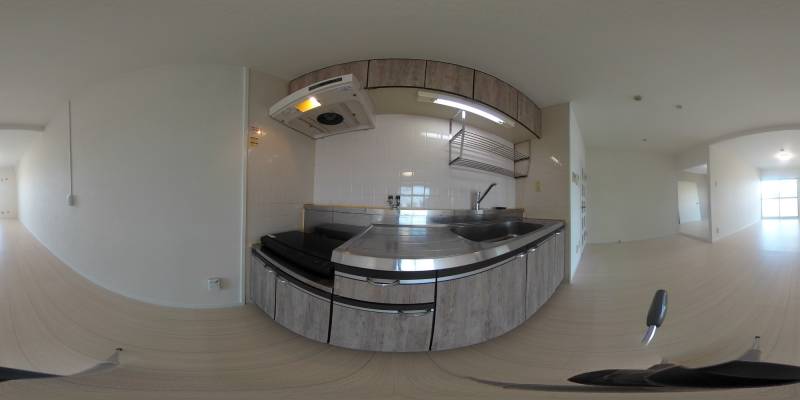 パノラマ画像キッチン