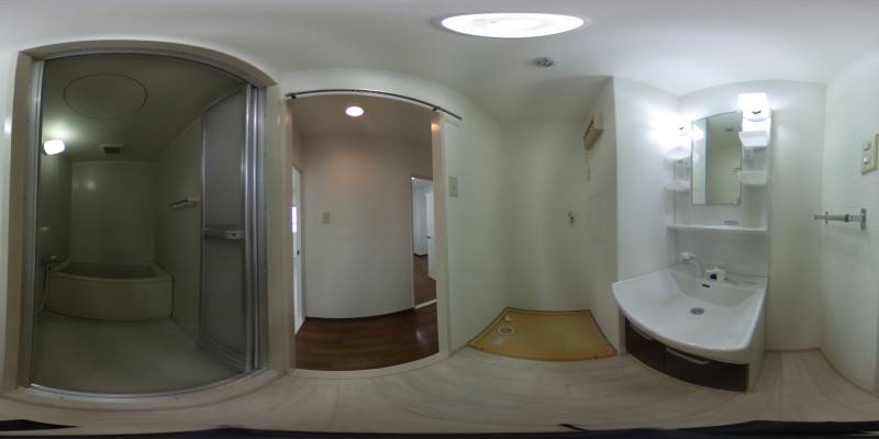 パノラマ画像洗面所