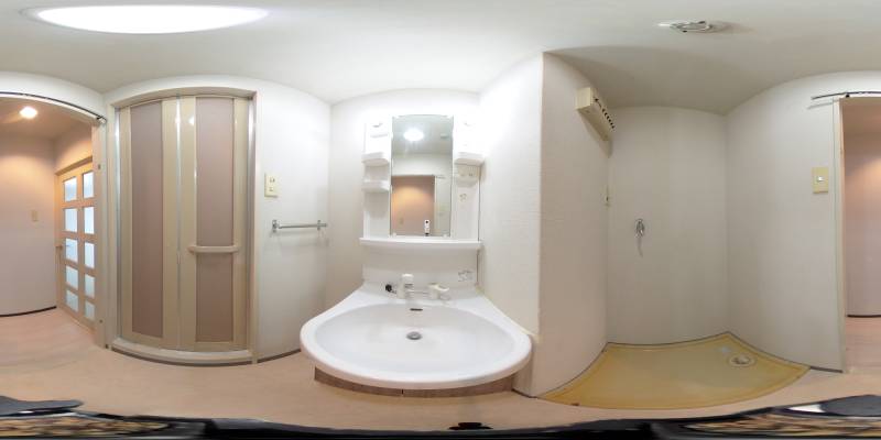 パノラマ画像洗面所