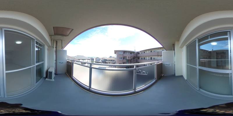 パノラマ画像バルコニー