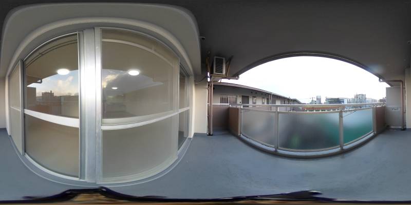 パノラマ画像バルコニー