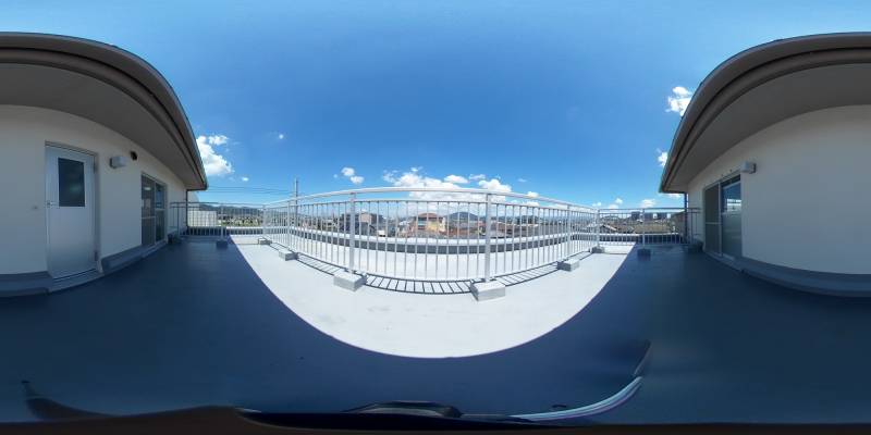 パノラマ画像バルコニー