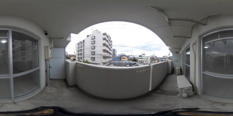 パノラマ画像バルコニー