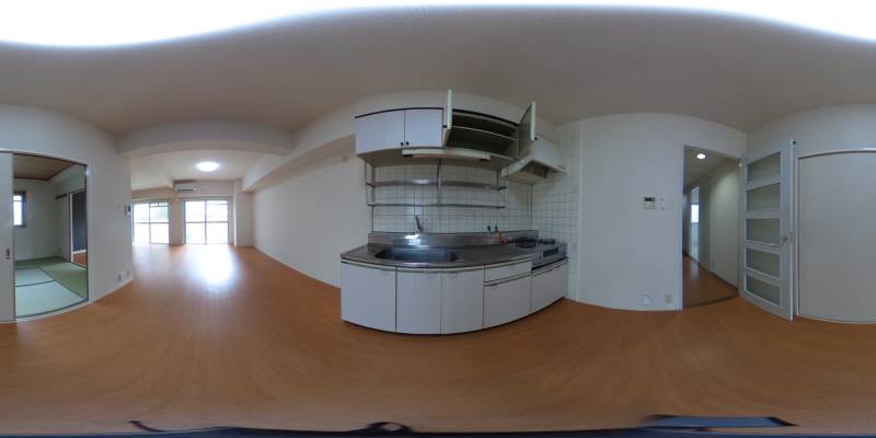 パノラマ画像キッチン