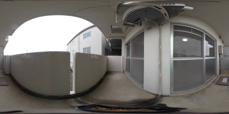 パノラマ画像バルコニー