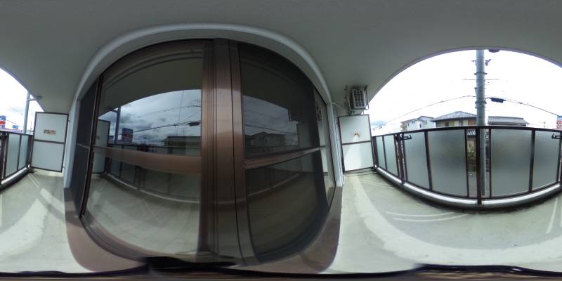 パノラマ画像バルコニー