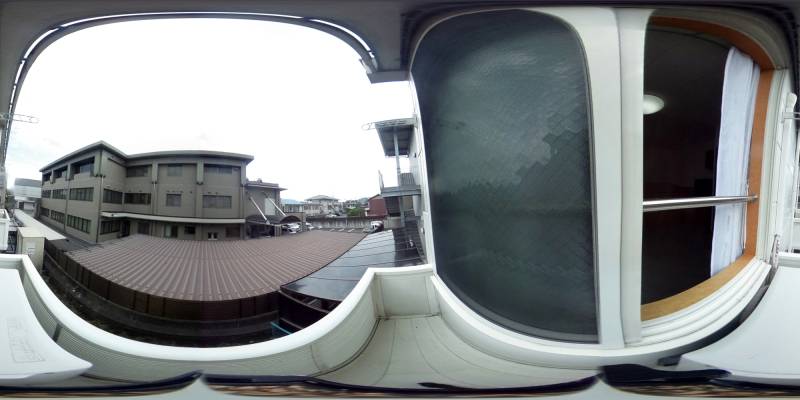 パノラマ画像バルコニー