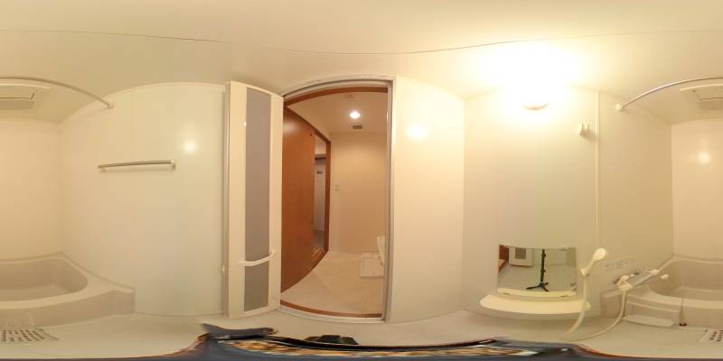 パノラマ画像バスルーム